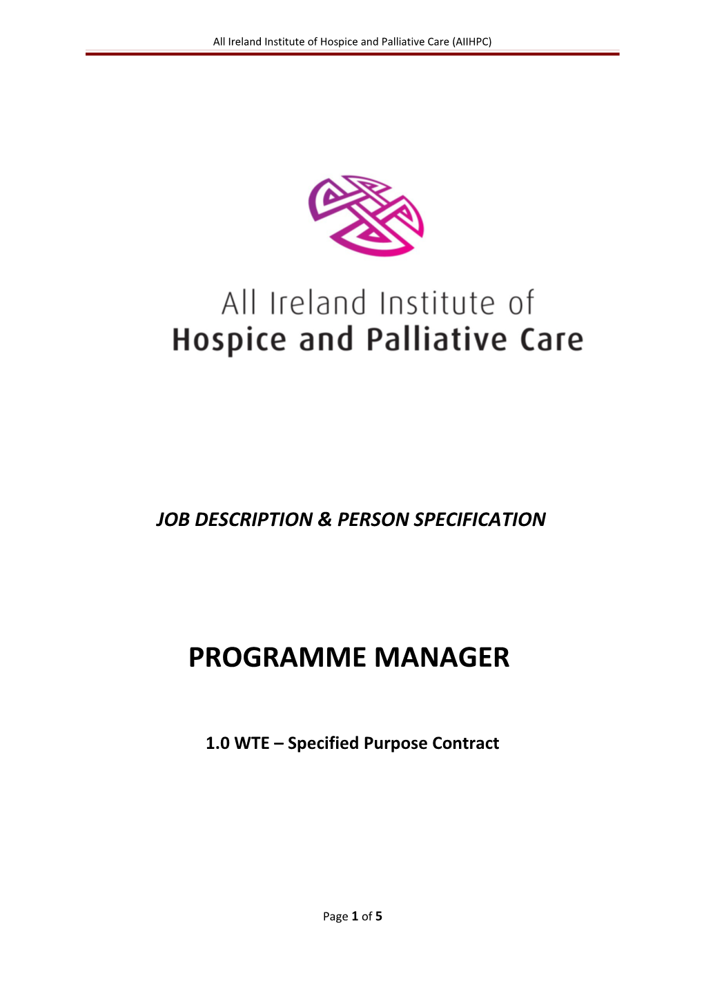 All Ireland Institute of Hospice and Palliative Care