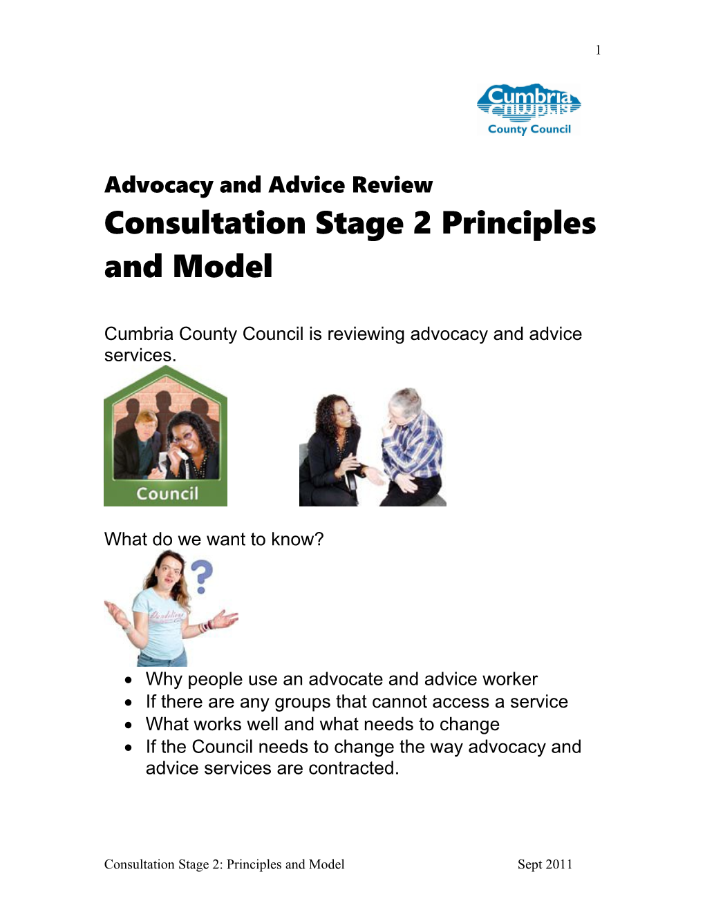 Advocacy Consultation Stage 2