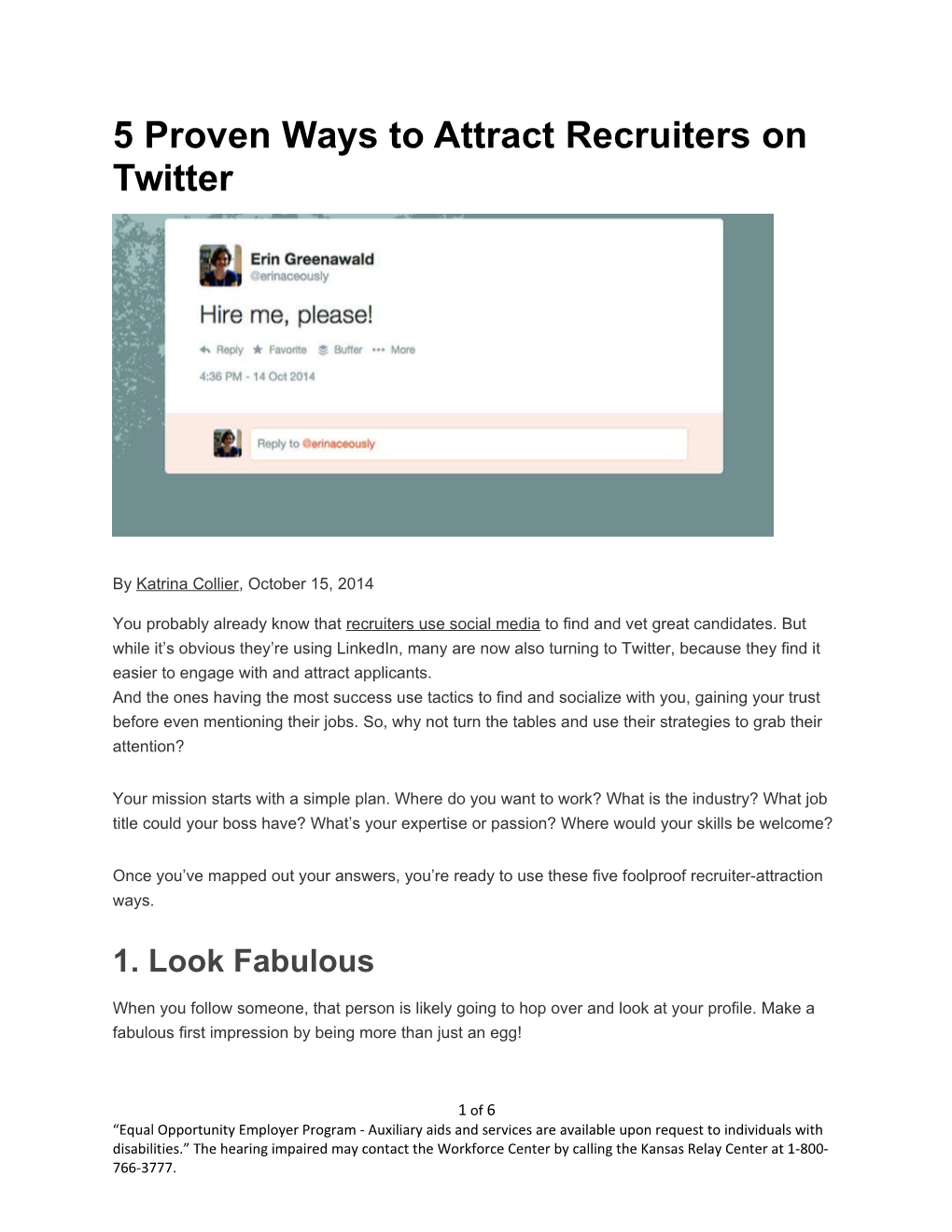 5 Proven Ways to Attract Recruiters on Twitter