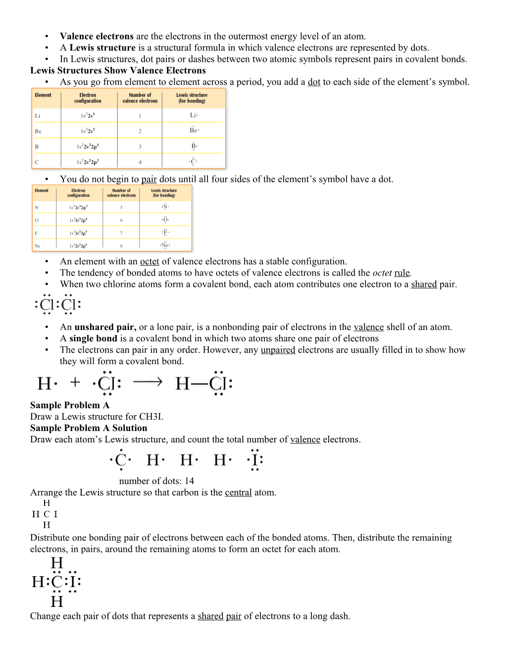 Chapter 6 Section 1 Covalent Bonds