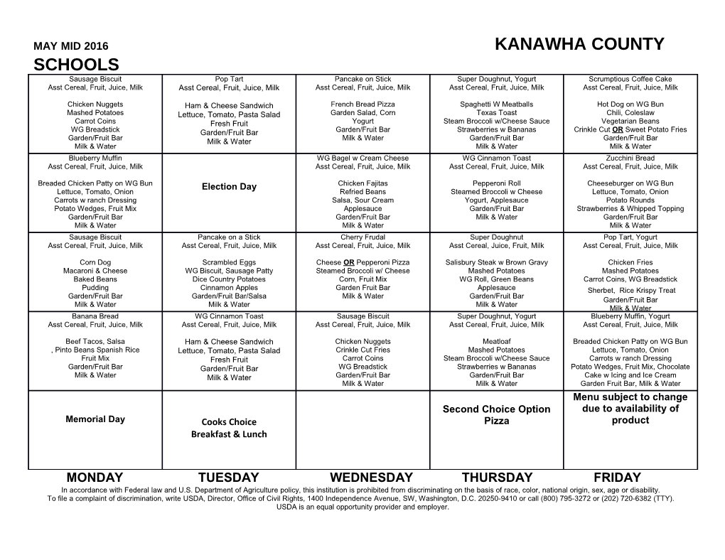 May Mid 2016Kanawha County Schools