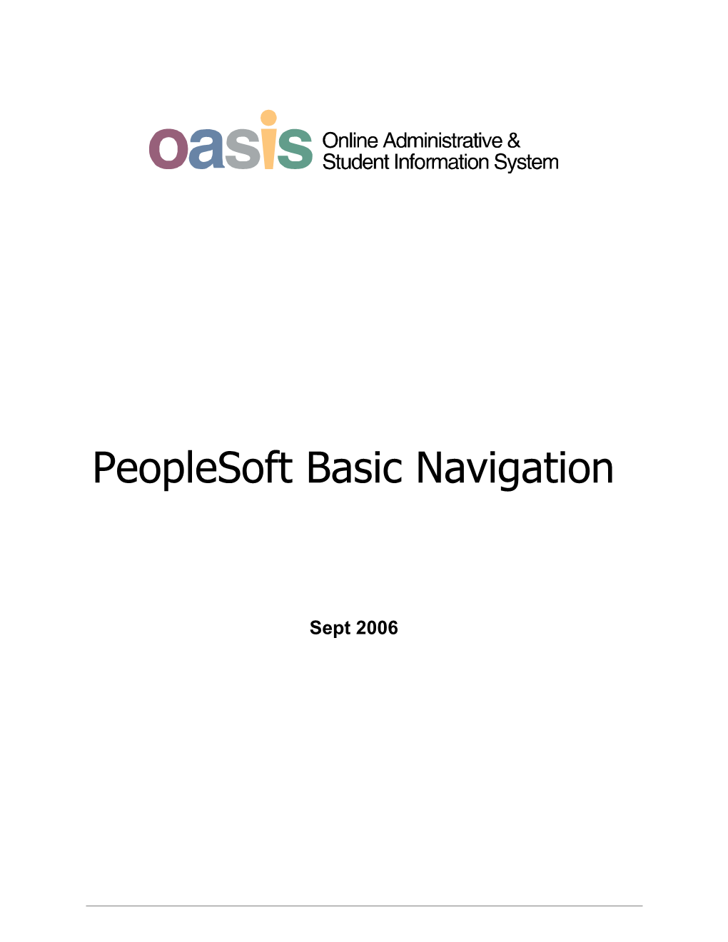 Introduction to People Soft 8.9