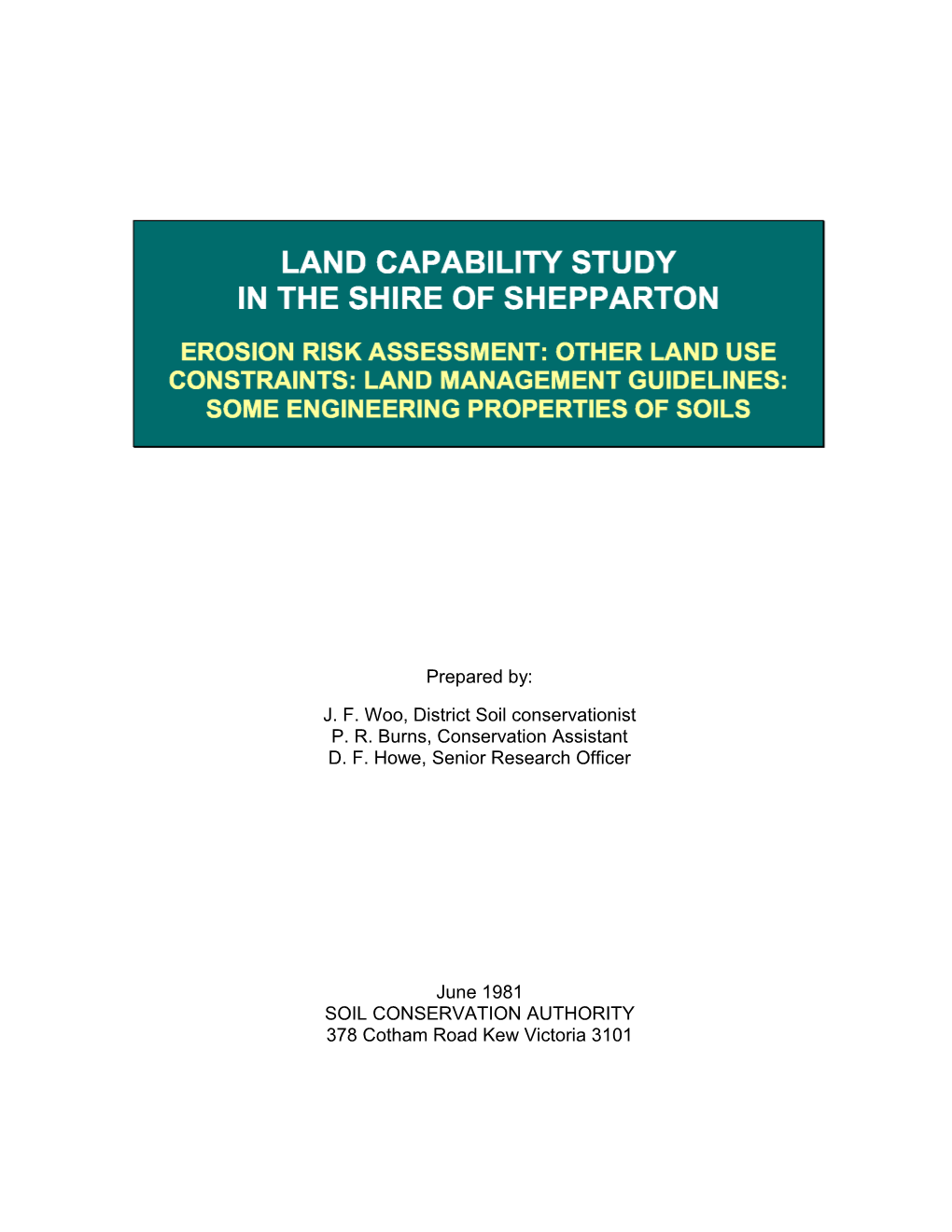 Three Requirements for Sound Land Use Planning Are