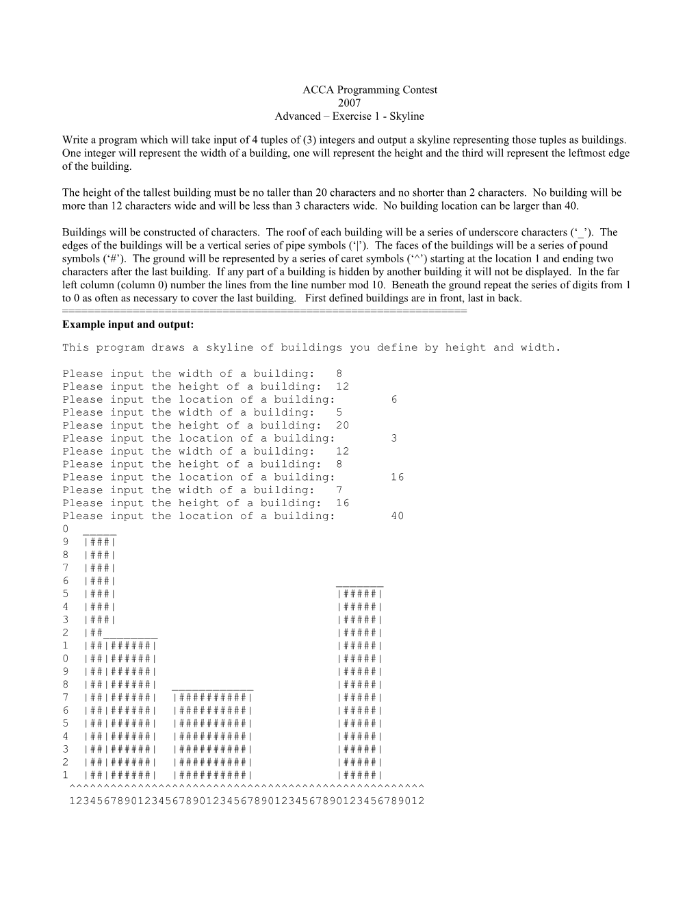 ACCA Programming Contest