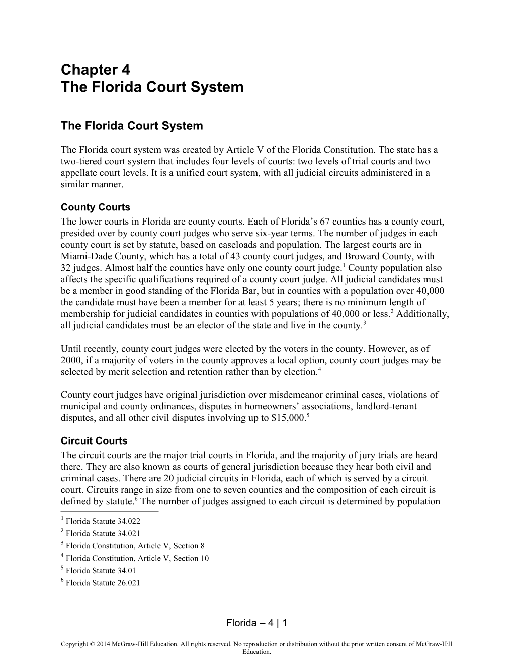 The Florida Court System