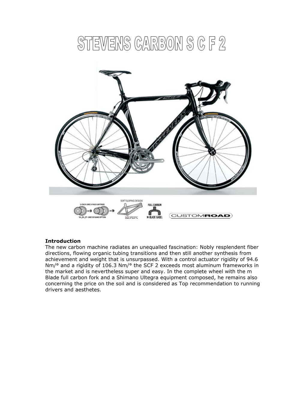 Frame Materialcarbon Monocoque HMF Composite