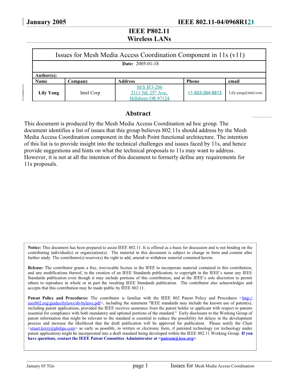 2Mesh Media Access Coordination Functional Component