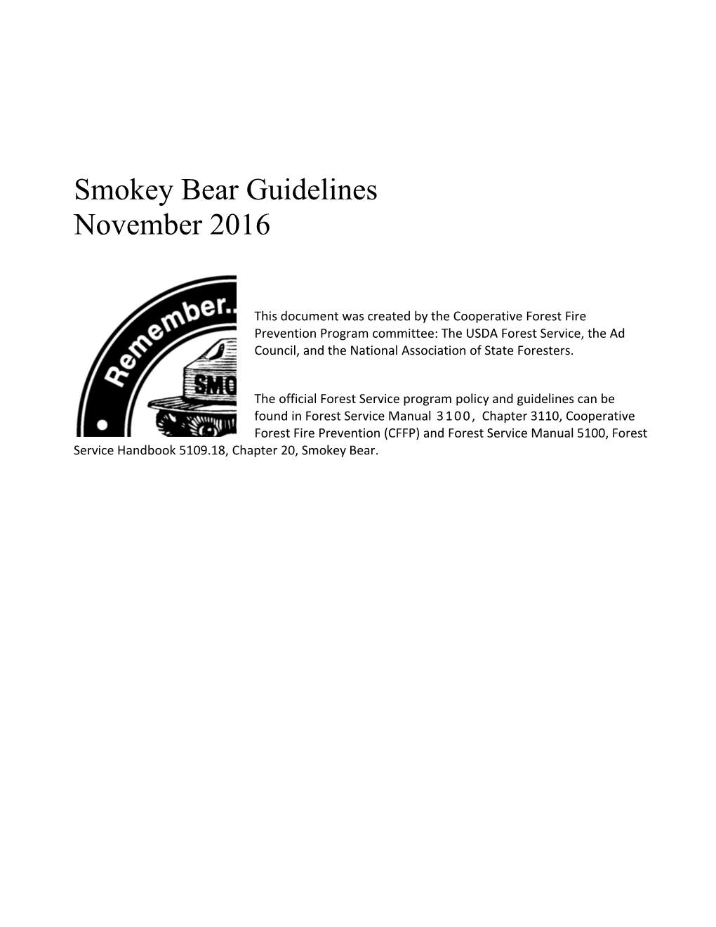 8 - Smokey Bear Guidelines 030211