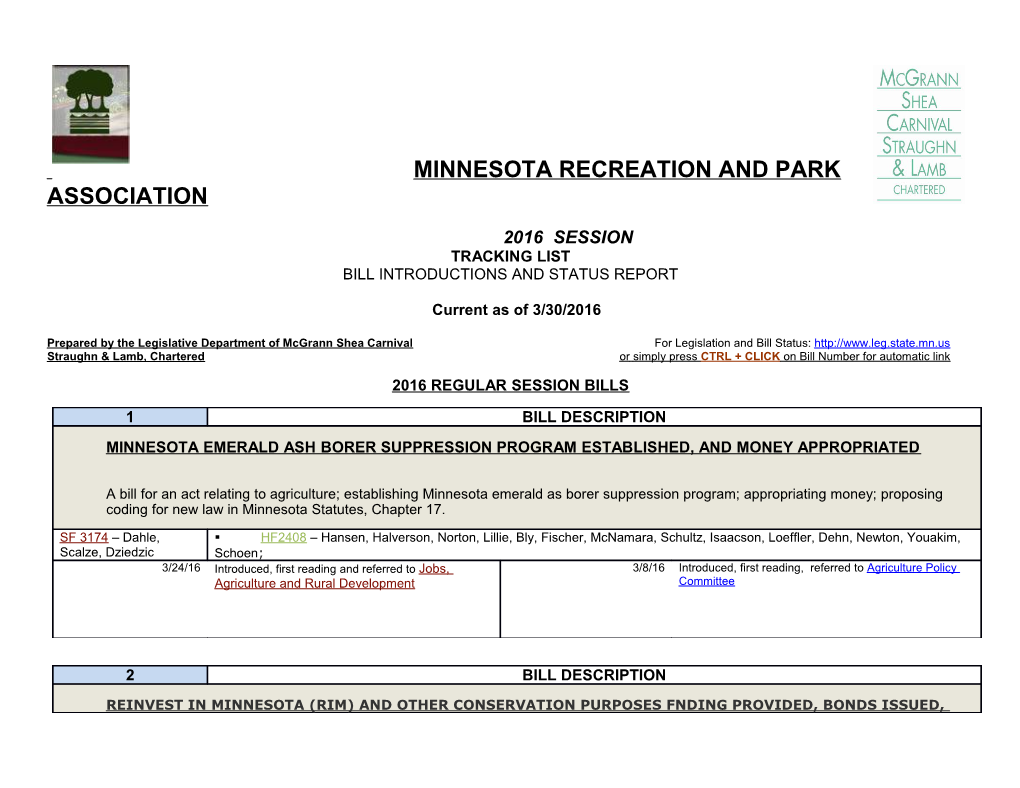 TL: 2016 MRPA Tracking List (833726-2)