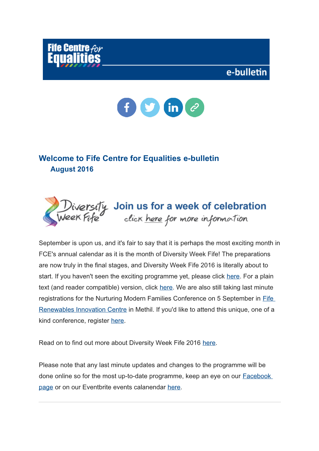 Welcome to Fife Centre for Equalitiese-Bulletinaugust 2016