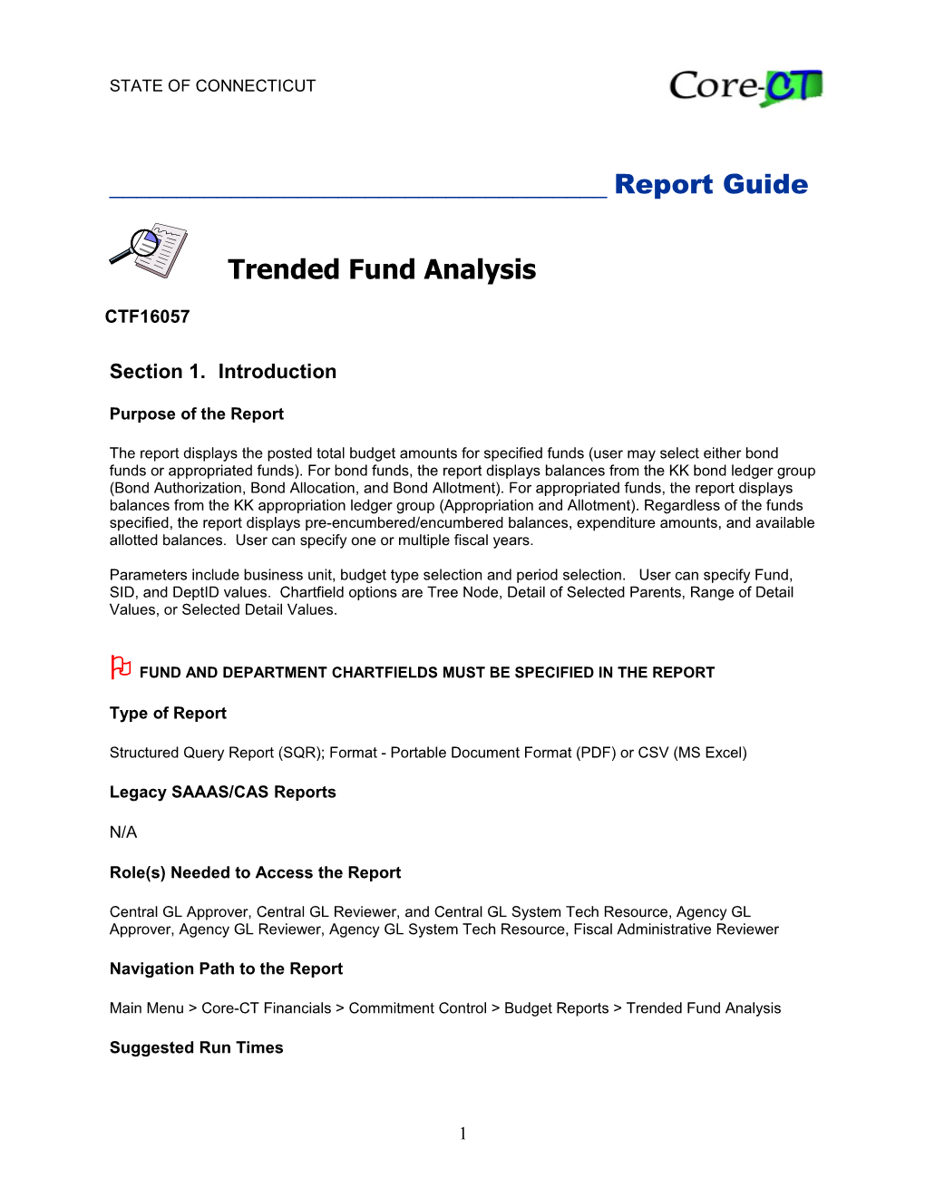 Trended Fund Analysis (CTF16057)