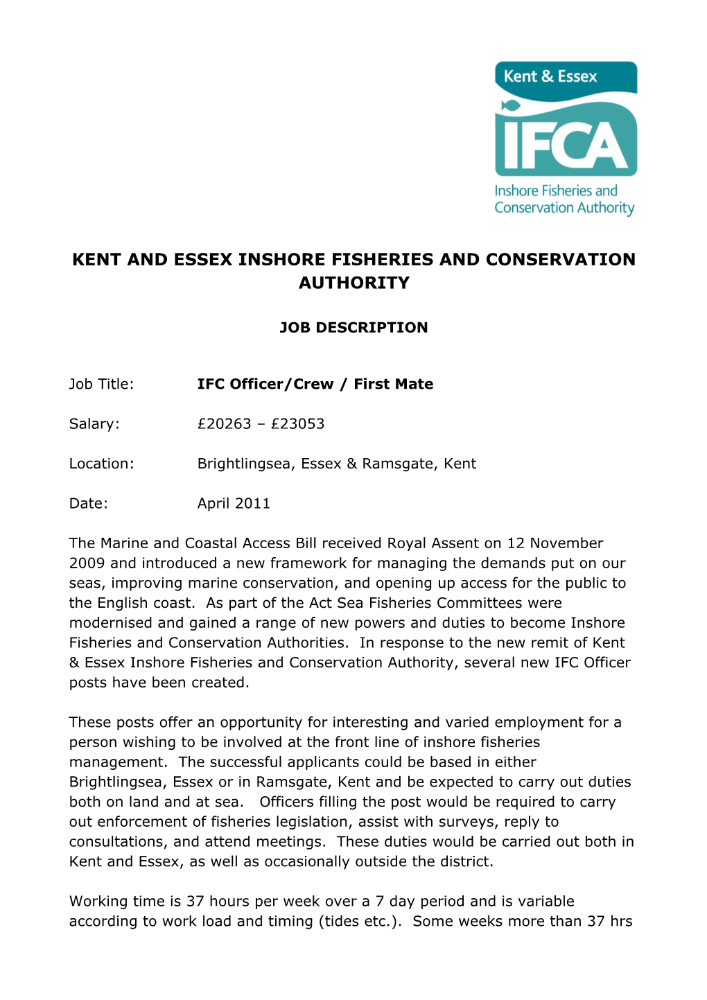 Kent and Essex Inshore Fisheries and Conservation Authority