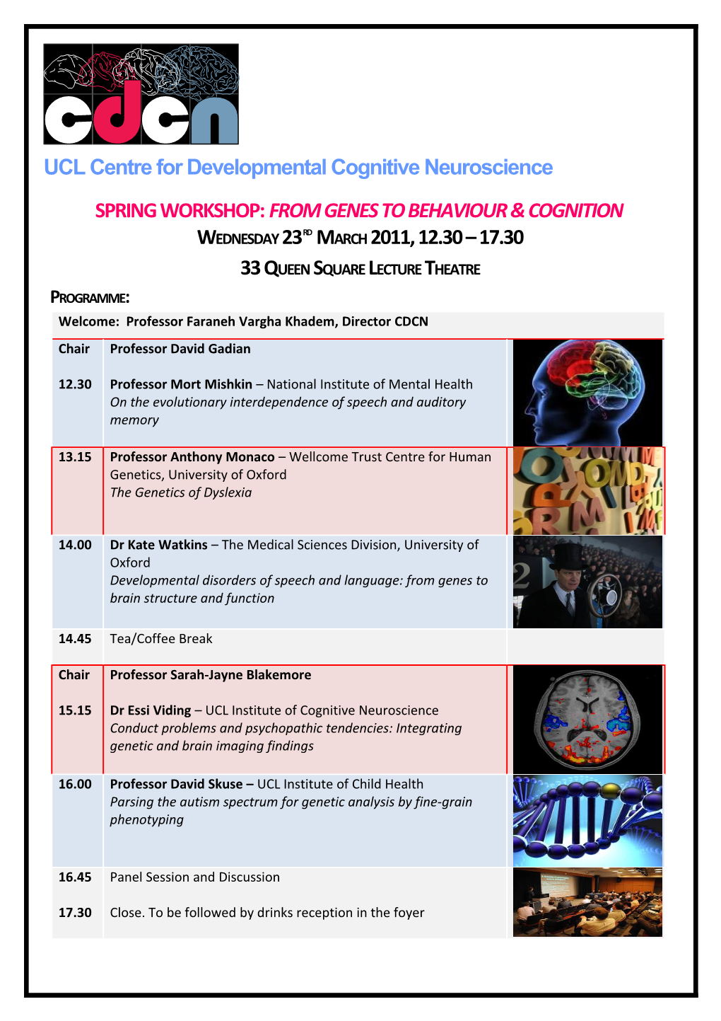 Cognitive Neuroscience of Memory & Communication Seminar Series