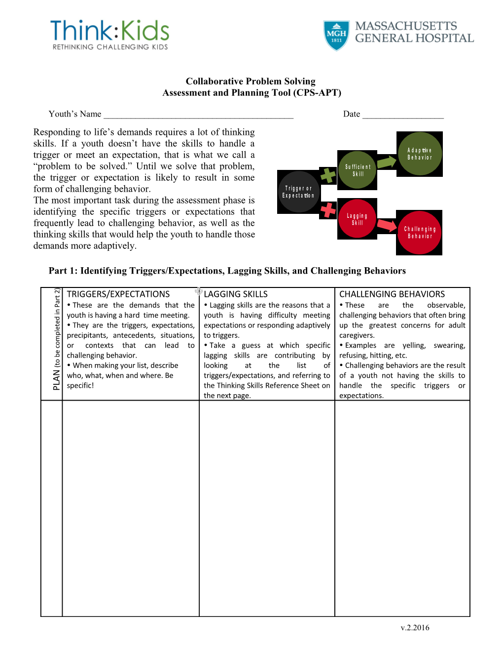 Assessment and Planning Tool (CPS-APT)