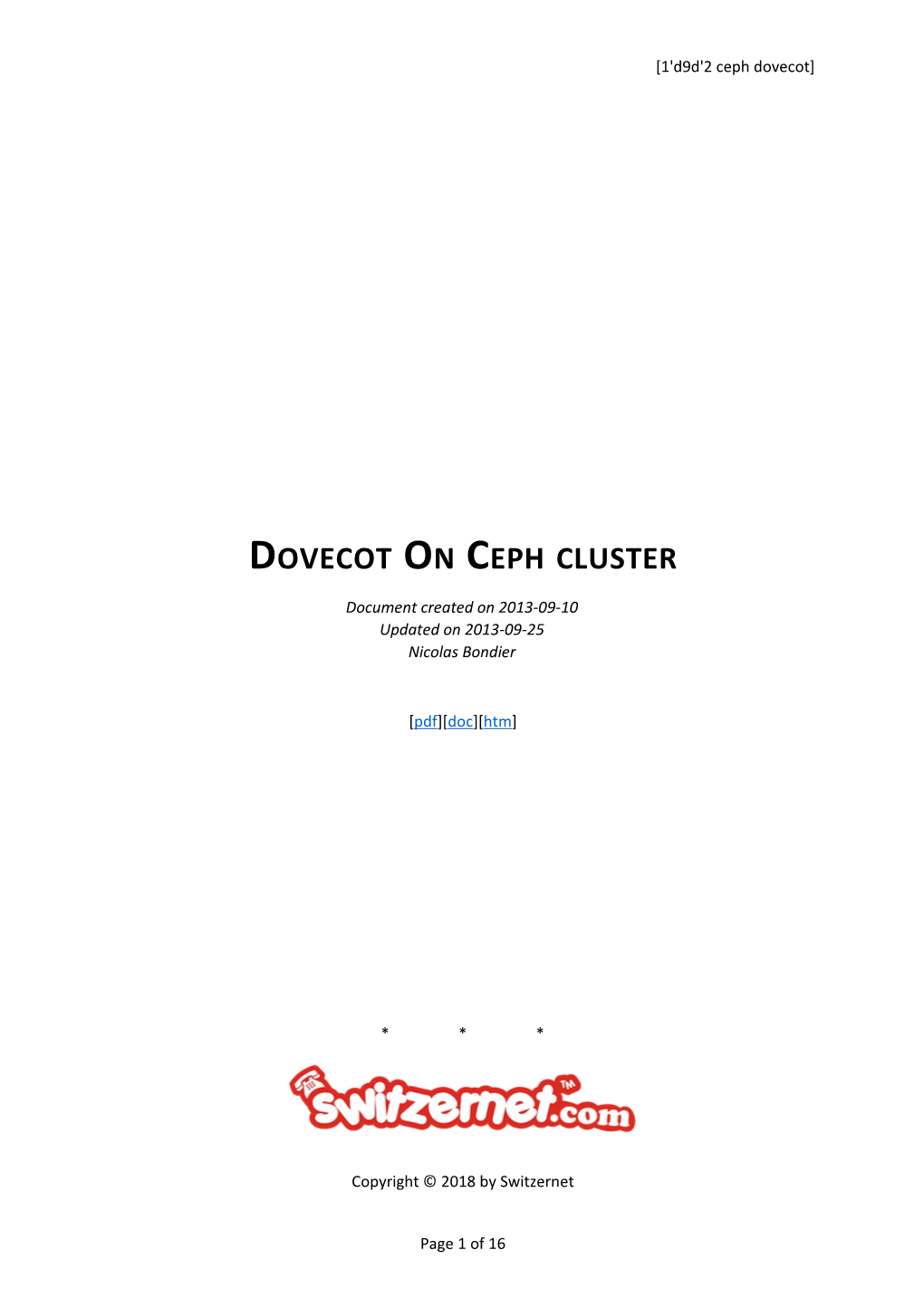 Dovecot on Ceph Cluster