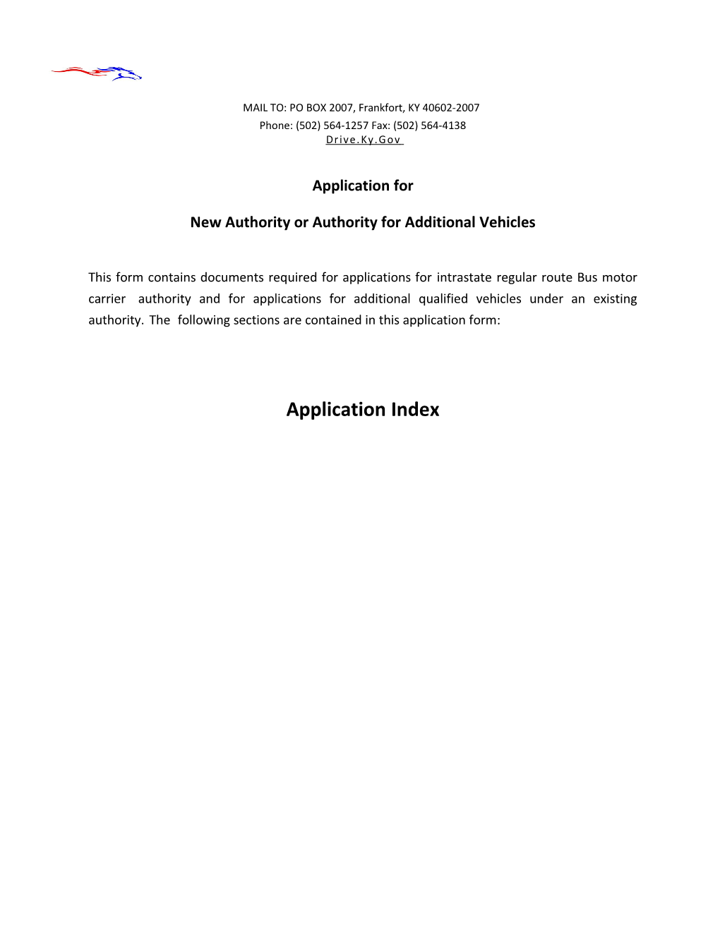 Bus Authority Application