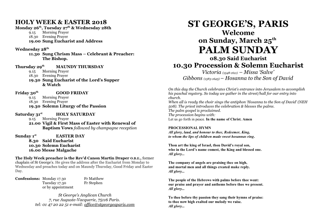 11.30 Sung Chrism Mass Celebrant & Preacher