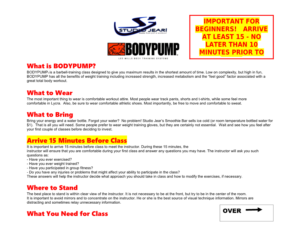 What Is BODYPUMP