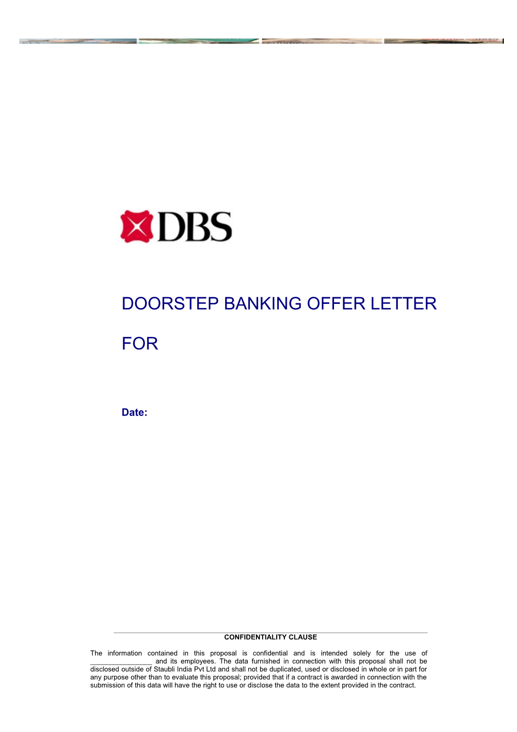 Doorstep Banking Offer Letter