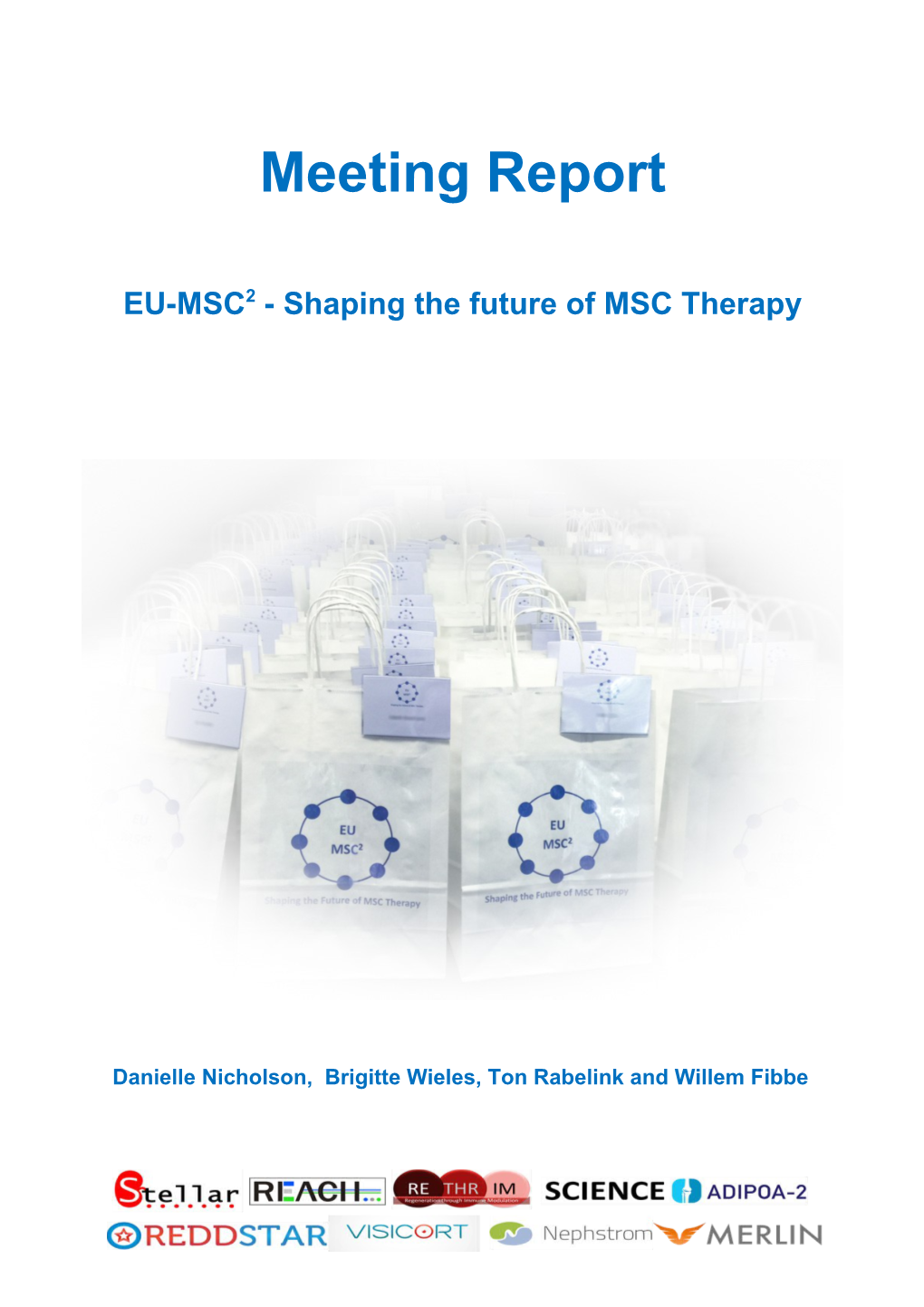 EU-MSC2- Shaping the Future of MSC Therapy