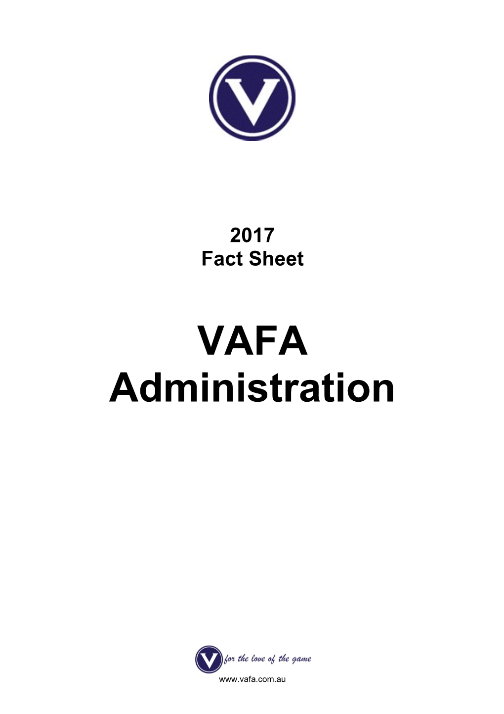 VAFA Administration