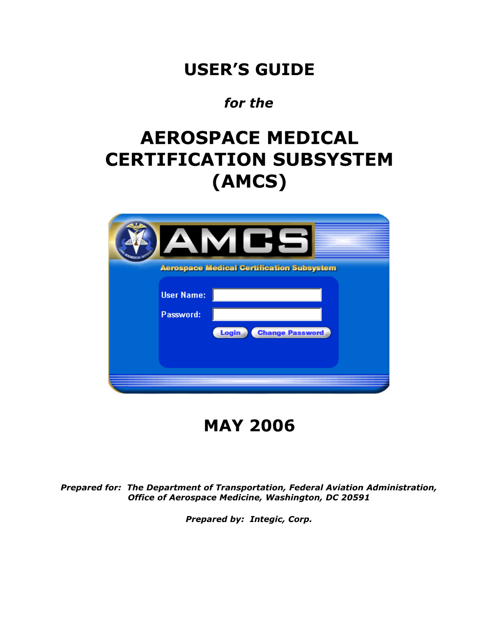 Aerospace Medical Certification Subsystem