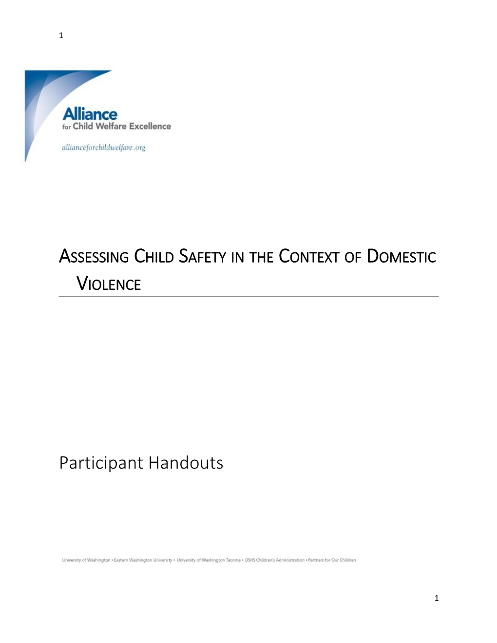 Assessing Child Safety in the Context of Domestic Violence