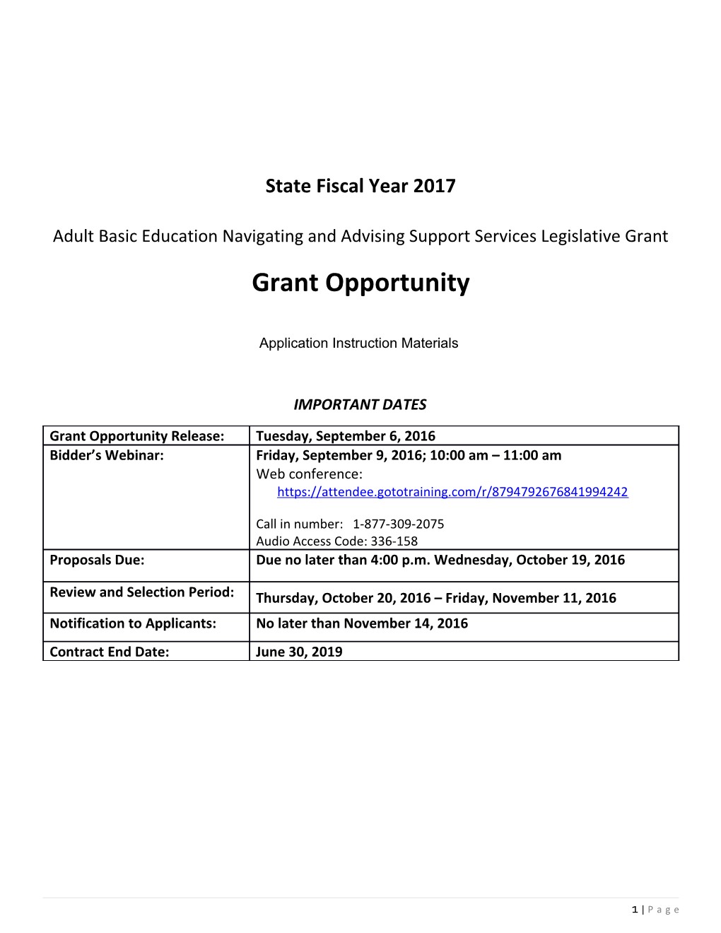State Fiscal Year 2017