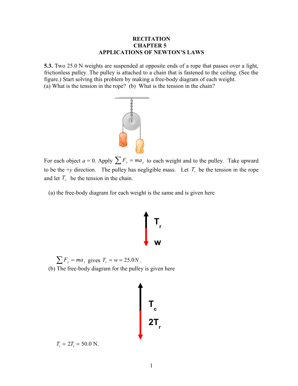 Applications of Newton S Laws