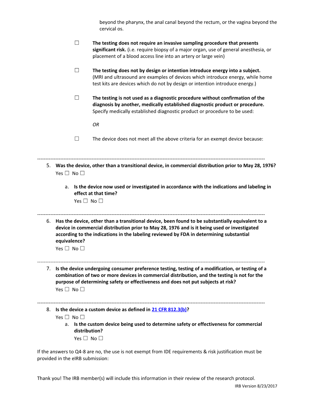Investigational Device Exemption (IDE)Worksheet