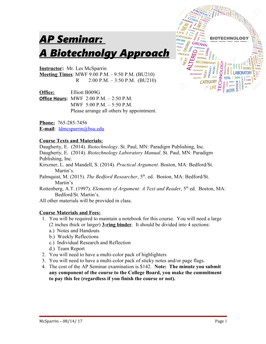 A Biotechnolgy Approach