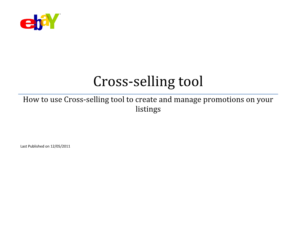 Cross-Selling Tool