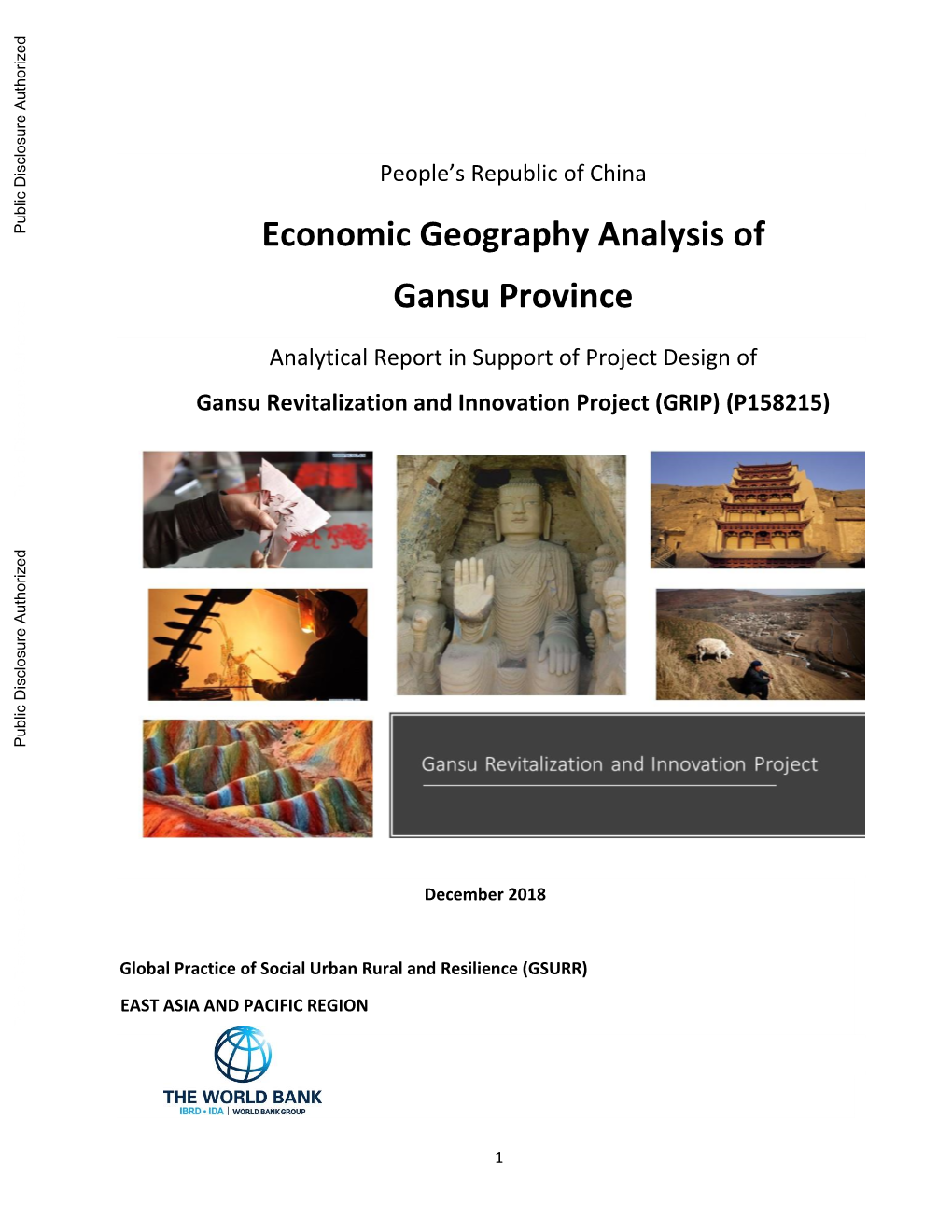 Economic Geography Analysis of Gansu Province
