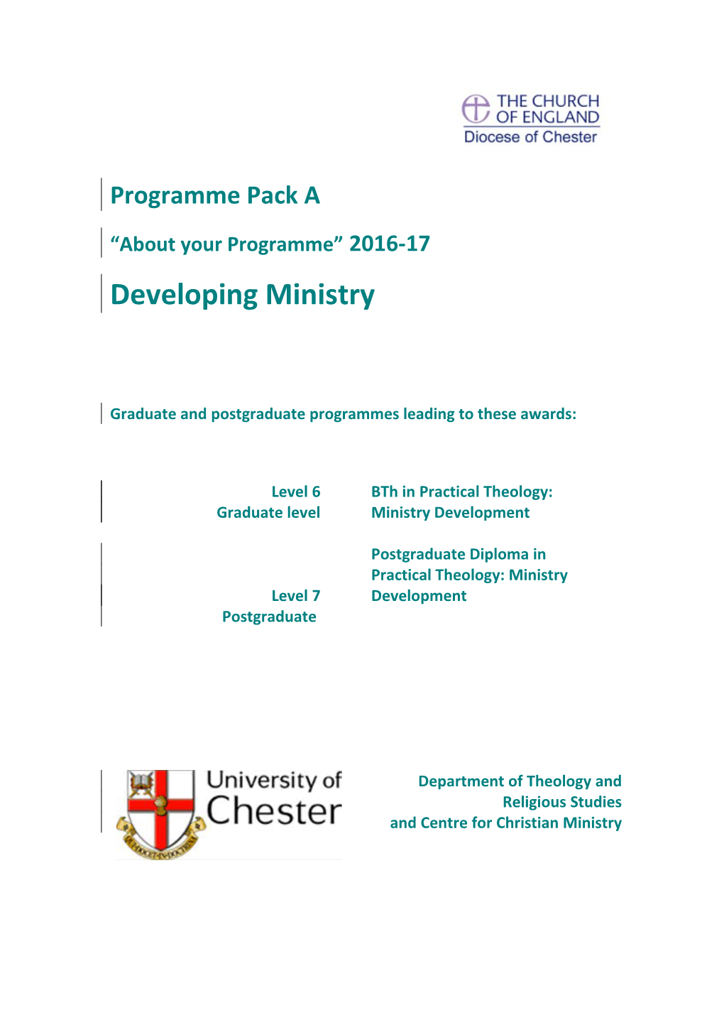 Programme Pack A
