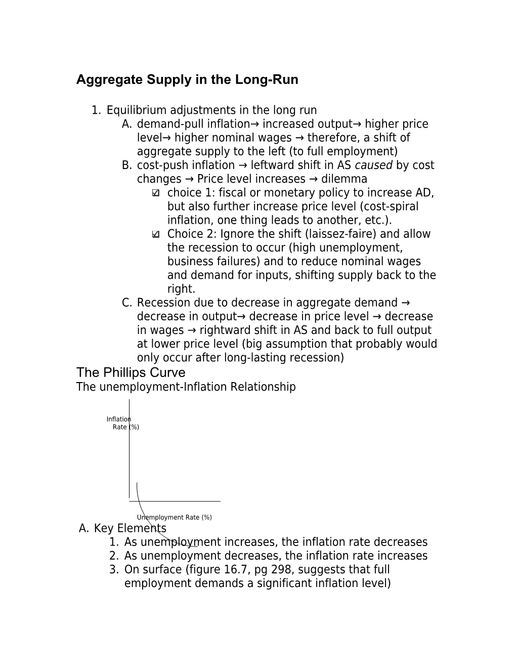 Aggregate Supply in the Long-Run