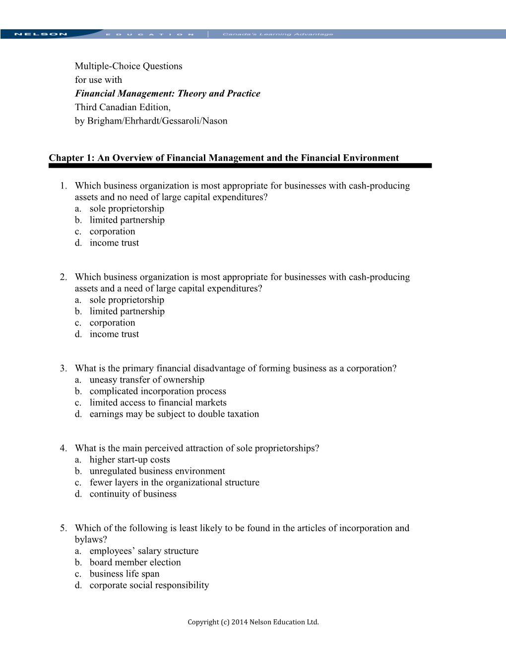 Financial Management: Theory and Practice