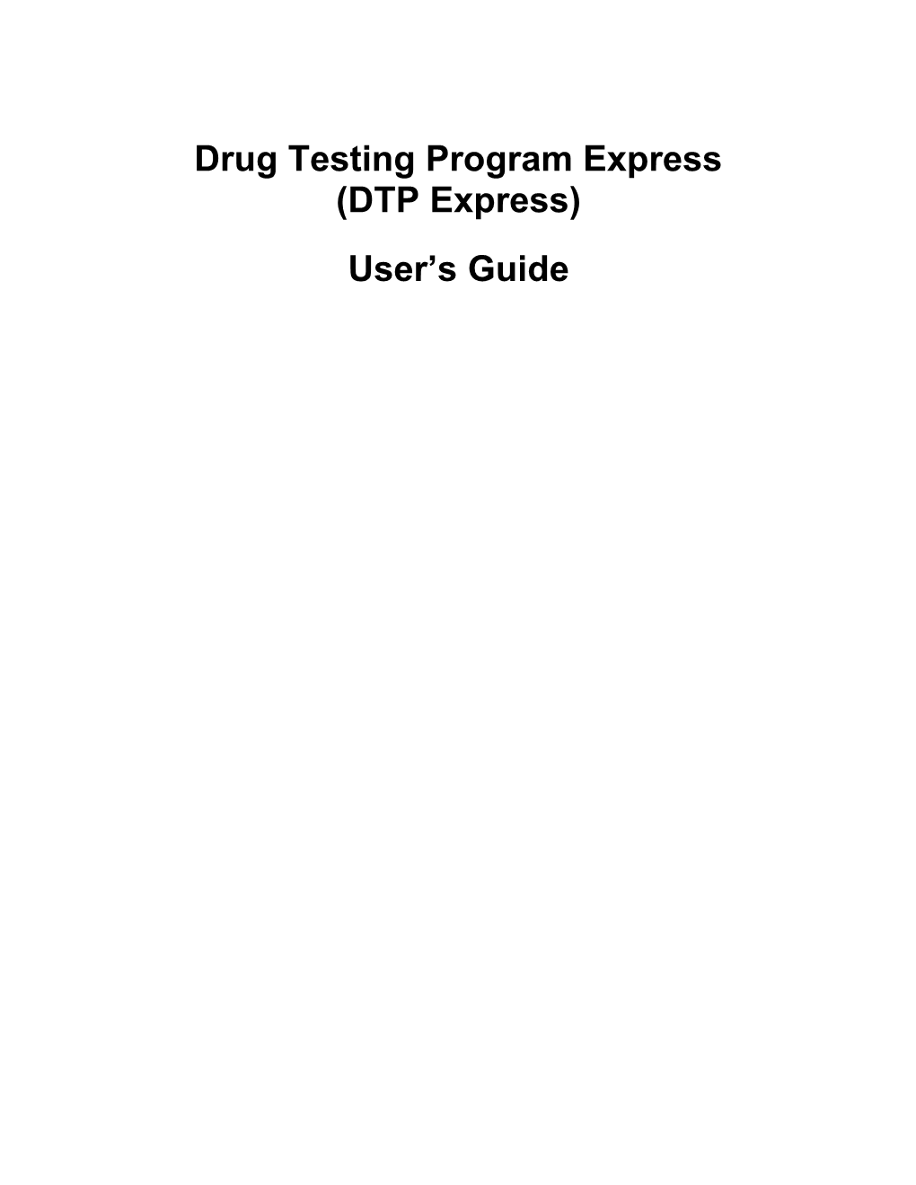 Drug Testing Program Express