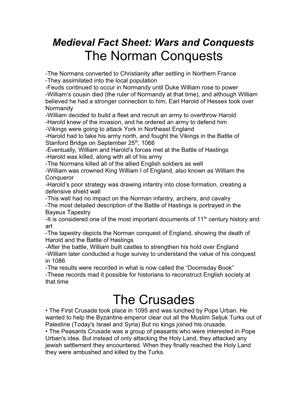 The Norman Conquests