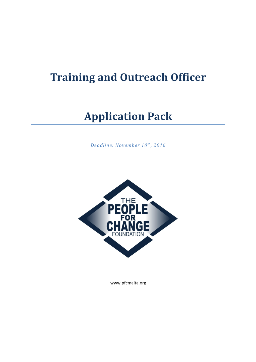 Training and Outreach Officer