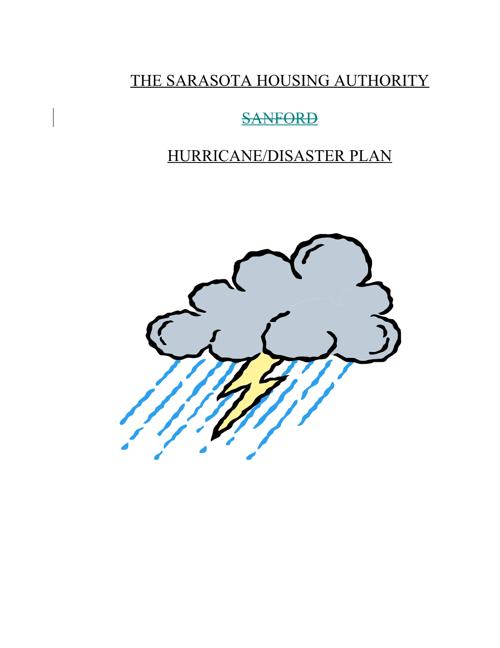 Hurrican/Disaster Plan
