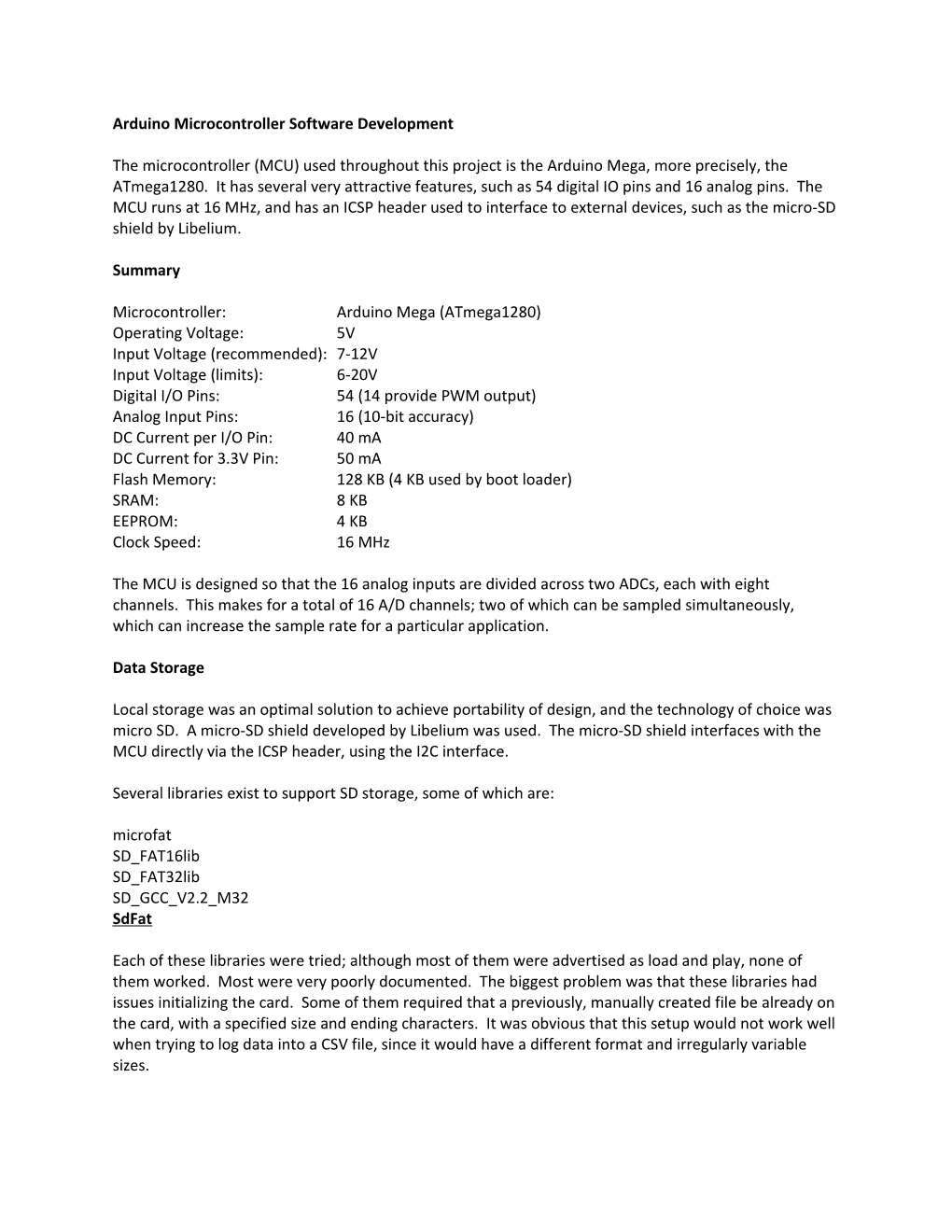 Arduinomicrocontroller Software Development