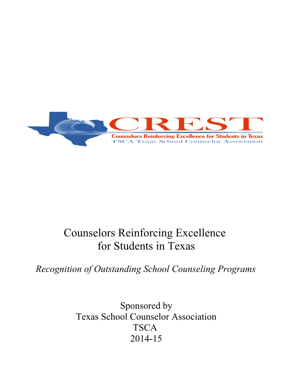 Recognition of Outstanding School Counseling Programs