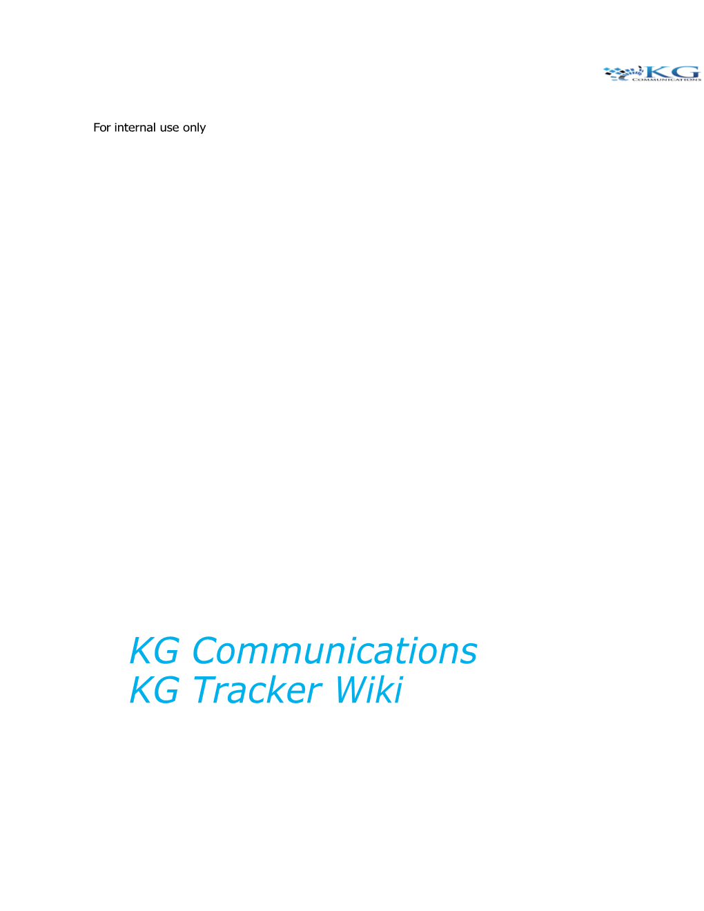 KG Communicationskg Trackeroverview