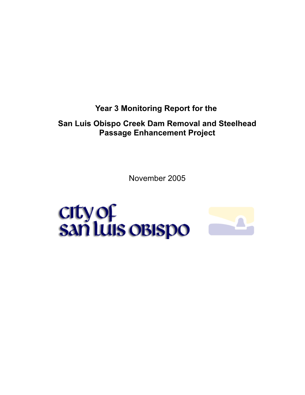 Year 3 Monitoring Report for The