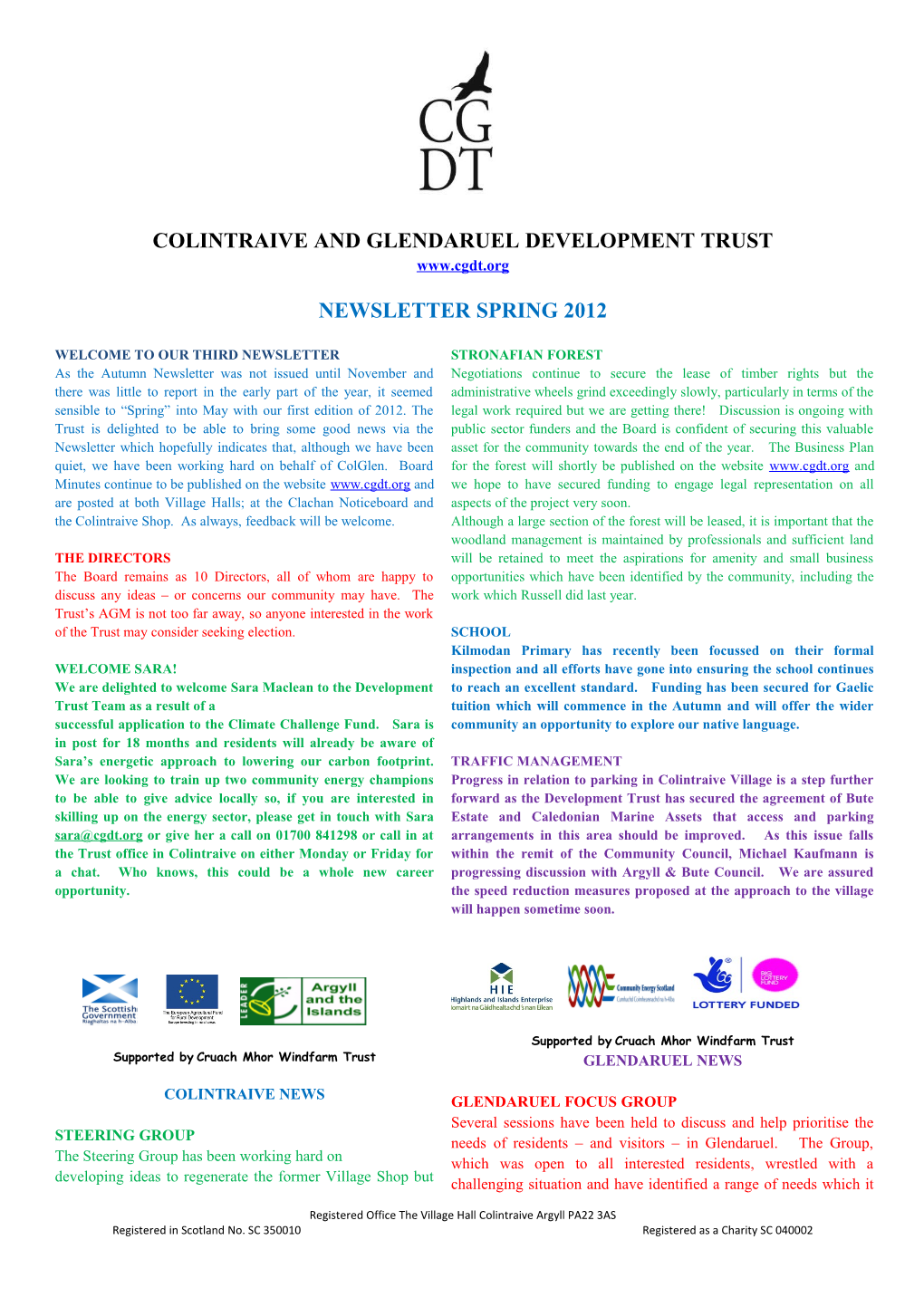 Colintraive and Glendaruel Development Trust