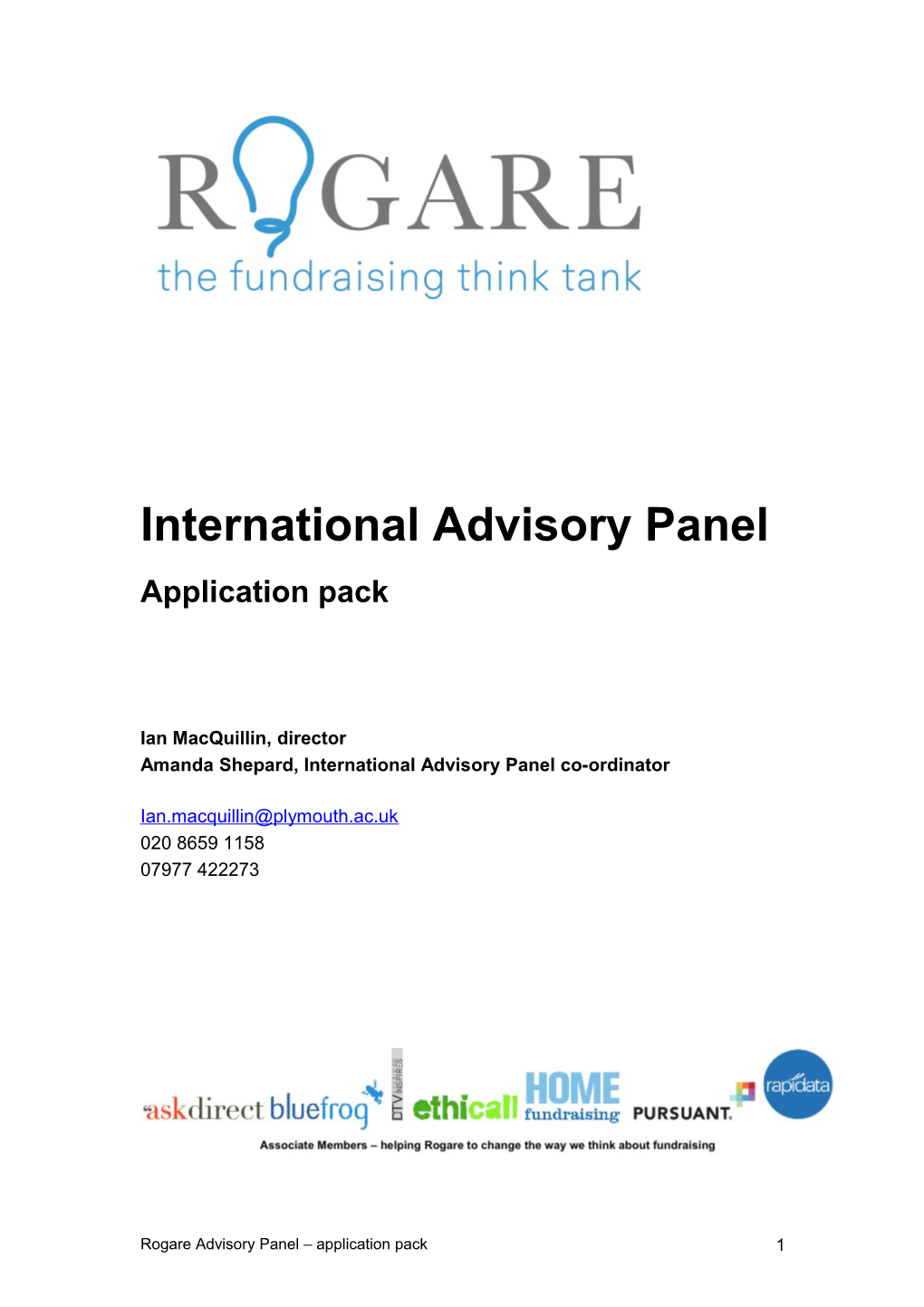 International Advisory Panel