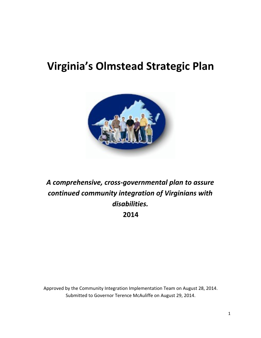 Virginia S Olmstead Strategic Plan