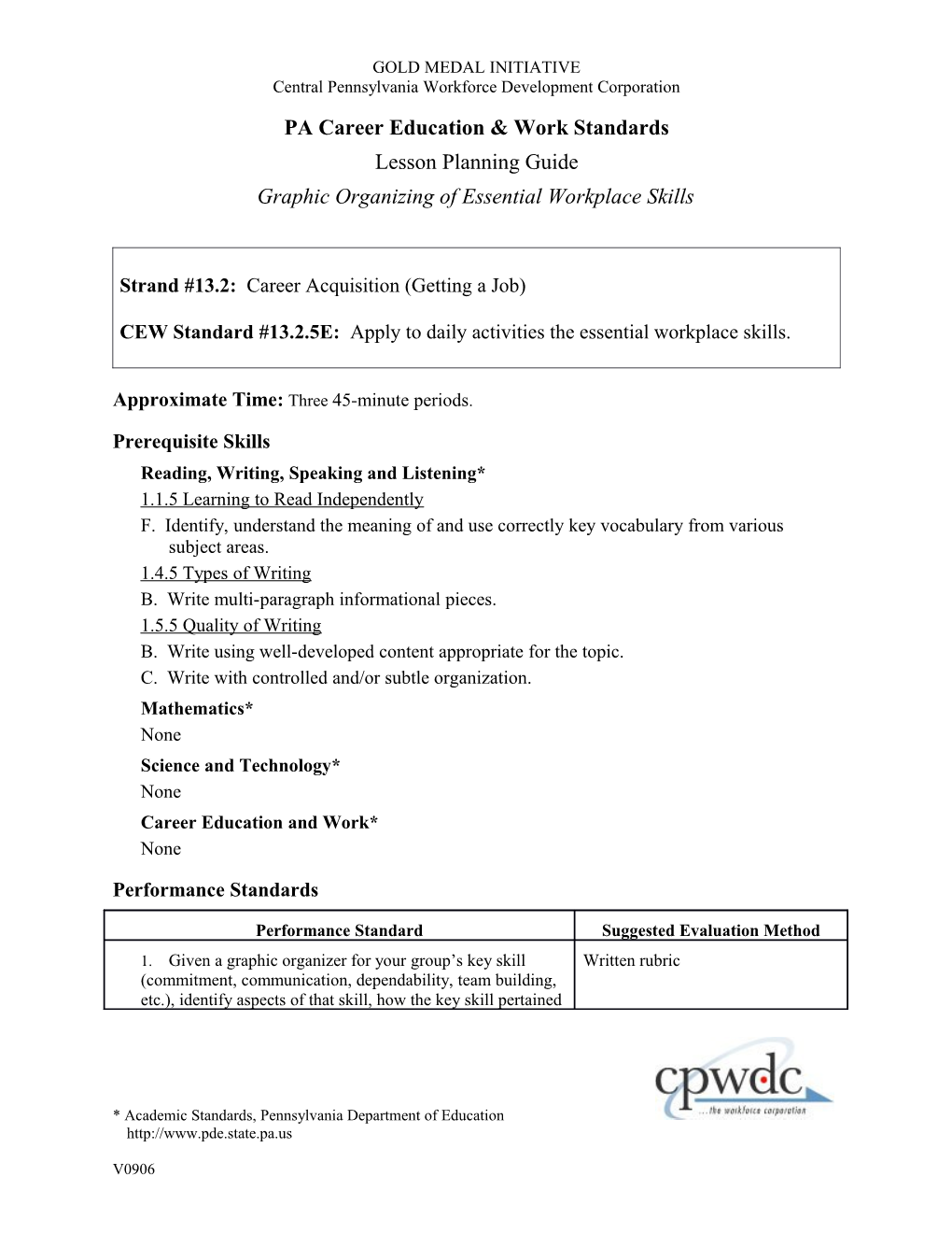 Graphic Organizing of Essential Workplace Skills