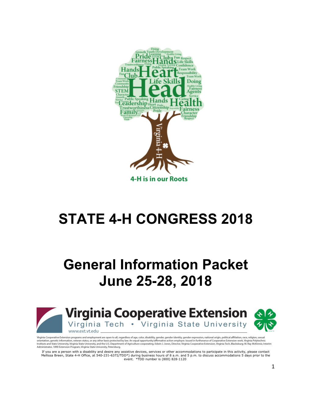 State 4-H Congress 2018