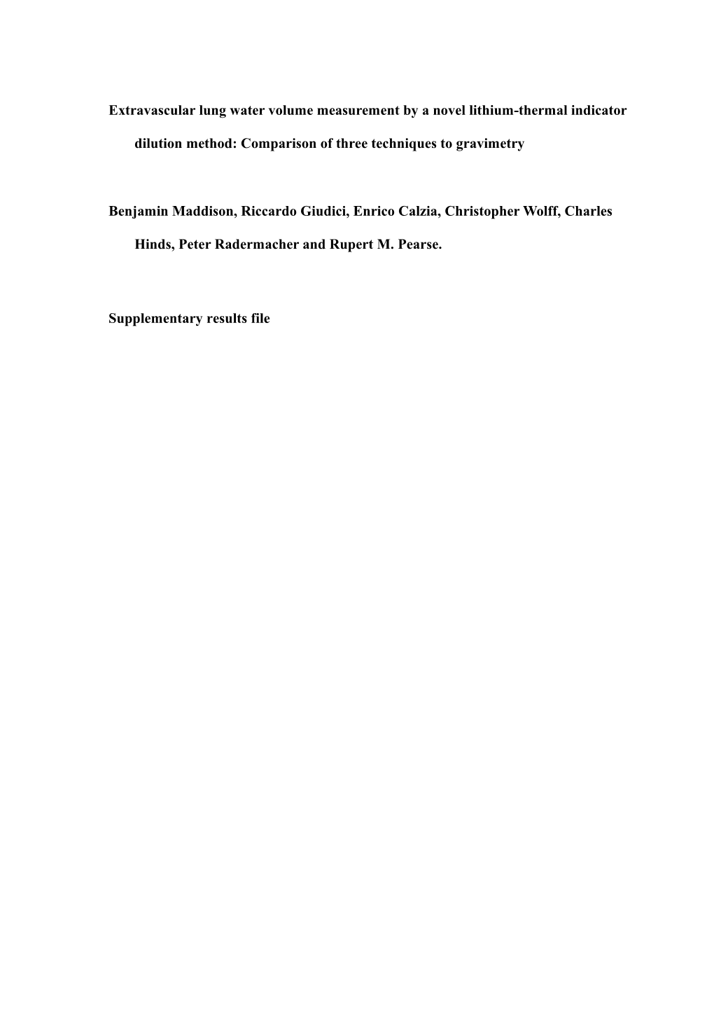 Supplementary Table 1 Physiological Data (N=10)